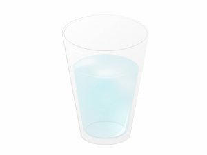コップに入った水