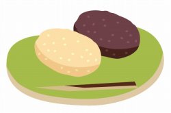 小豆餡ときなこのおはぎ