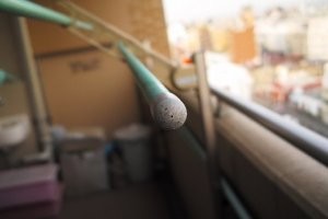 日陰のベランダ