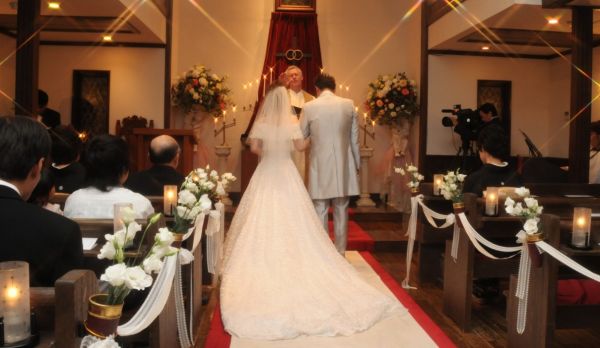 教会での結婚式