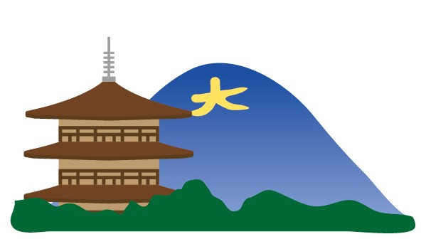 京都の寺と大文字山