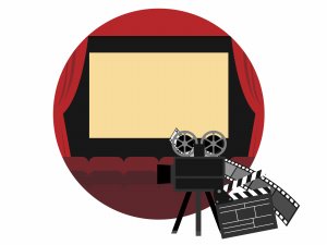 映画館と映写機