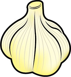 皮付きのにんにく