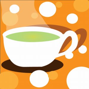 ティーカップの緑茶
